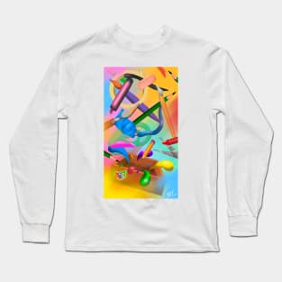 Exploding Art Box Long Sleeve T-Shirt